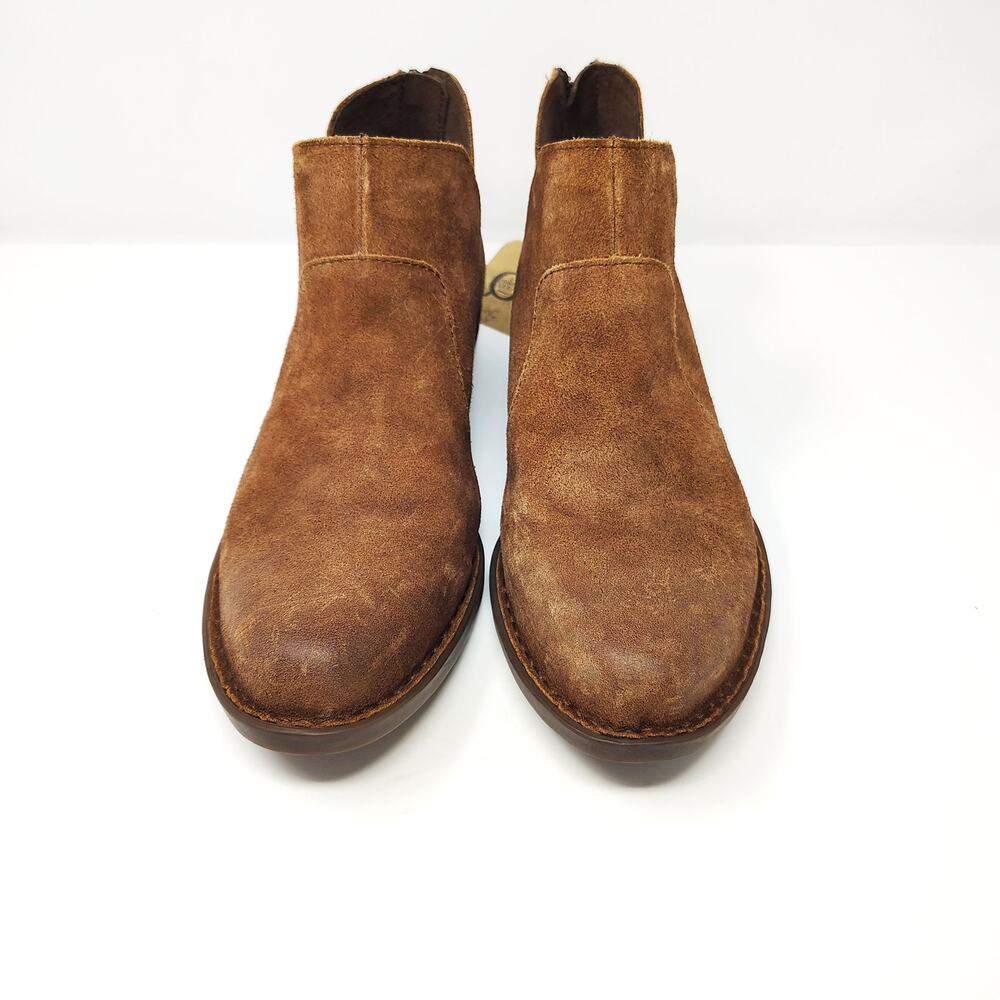 New Born Shoes Womens 11 Kerri Boots Brown Leather Distressed Ankle Boho Western - Picture 5 of 10